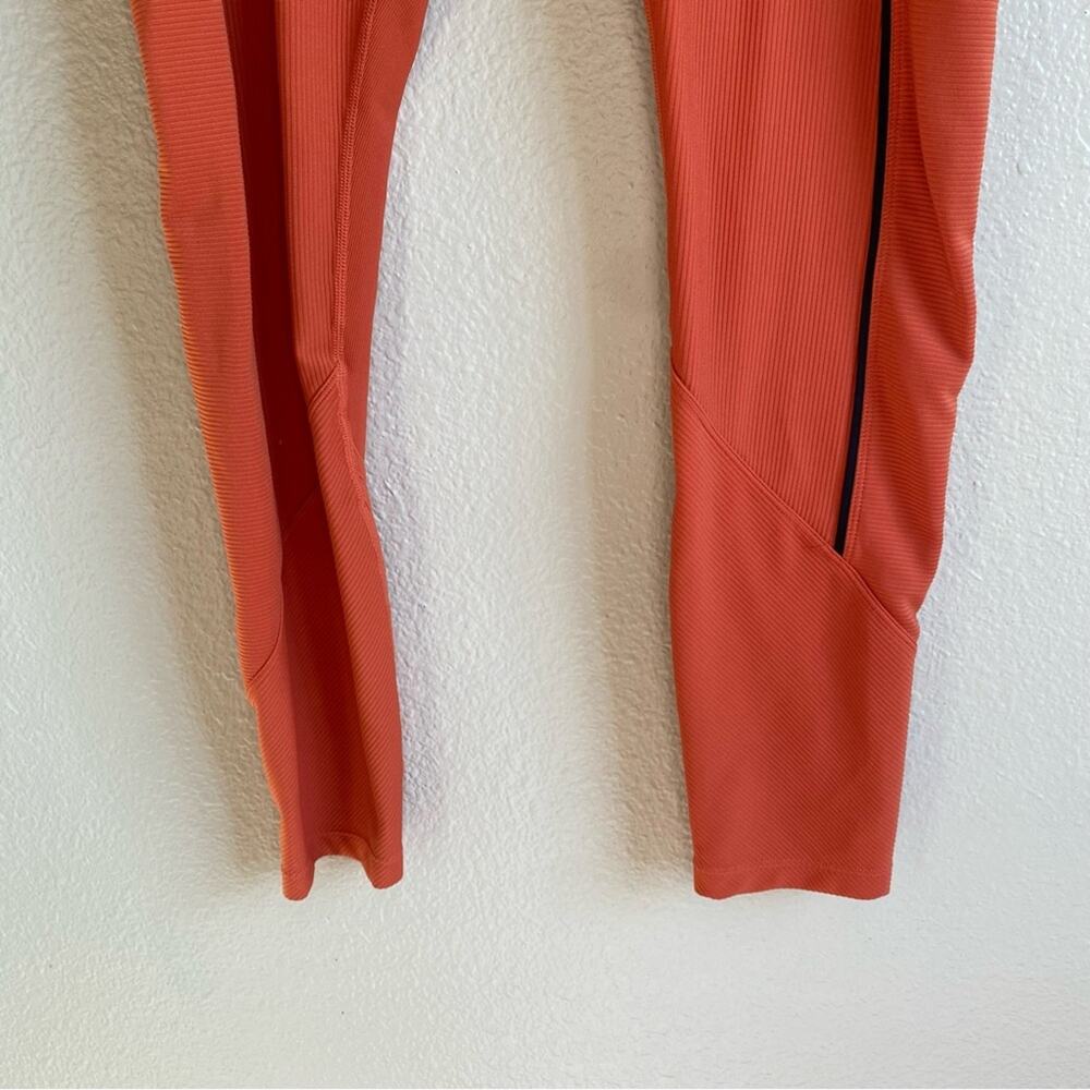 Zyia Burnt Orange Ribbed Premium Leggings 7/8 Length Plus Size 14-16 - Picture 11 of 12